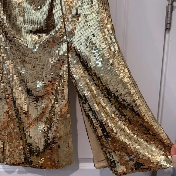 J. Crew Collection Gold Sequin Midi Skirt - Picture 8 of 10